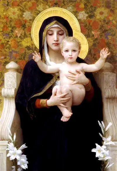 The Madonna of the Lilies William-Adolphe Bouguereau